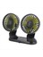 Evrensel Araba Fan Ayarlanabilir Çift Kafa Fan USB Powered 3 Vites Ayarlanabilir Fan Araba Gösterge Tablosu Soğutma Hava USB Fan (Yurt Dışından) 1