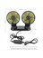 Evrensel Araba Fan Ayarlanabilir Çift Kafa Fan USB Powered 3 Vites Ayarlanabilir Fan Araba Gösterge Tablosu Soğutma Hava USB Fan (Yurt Dışından) 4