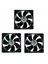 3x Soğutucu Fan AFB1212SH 12025 Dc 12V 0 80A Soğutma Fanı 120X120X25MM Çift Top Rulman Madencilik Için 3400 Rpm 113CFM Fan (Yurt Dışından) 1