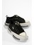 Kadın Paraşüt Sneaker Taş Detaylı Kalın Tabanlı Siyah Zeyra 1