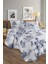 Vintage Blu %100 Pamuk Çift Kişilik Nevresim Takımı 2