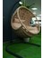 Rattan Bahçe ve Balkon Salıncağı Ø107CM 140 kg Taşıma Kapasiteli 3