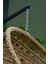 Rattan Bahçe ve Balkon Salıncağı Ø107CM 140 kg Taşıma Kapasiteli 5