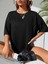 Büyük Boy Ayıcık Baskılı Bisiklet Yaka T-Shirt, Ilkbahar & Yaz Için Rahat Kısa Kollu T-Shirt, Kadın Giyim - Siyah 2