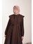 Yakalı Elbise Ferace - Acı Kahve 1