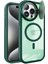 Newface Iphone 15 Pro Max Kılıf Teleskop Lens Magsafe Silikon Kapak - Koyu Yeşil 2