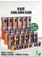 36 Adet 72 Parça 0,55-1,2-1,7 Litre Kare Erzak Bakliyat Saklama Kabı Seti 60 Etiket Hediyeli 1