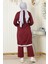 Kapşonlu Ribanalı Takım Bordo MSW19196-2 4