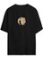 Unisex Baskılı Oversize T-Shirt - Siyah 1