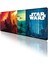 Star Wars Görünümülü Oyun Gaming Klavye Mouse Pad Kaymaz Taban Kenarları Dikişli Masa Matı 70X30 cm 2
