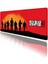 Red Dead Redemption Görünümlü Oyun Gaming Klavye Mouse Pad Kaymaz Taban Kenarları Dikişli Masa Matı 70X30 cm 2