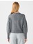 Gri Uzun Kollu Taş Işlemeli Düğmeli Triko Hırka 6