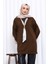 Kahverengi Fular Aksesuarlı Modal Tunik 3