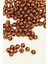 Yuvarlak Boncuk İçten Boncuklu Bileklik Çanta Boncuğu 8 mm 50 gr Kahverengi - BNC469 2