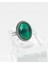 Yeşil Akik Taşlı 925 Ayar Gümüş Erkek Yüzük – Minimal ve Şık Tasarım 3