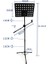 Hbk Mikrofon Standlı Delikli Nota Sehpası P-06HV 4