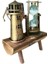 Hediyelik Eşya Retro Ahşap Deniz Feneri Kum Saati Biblo - MCT1287-5365 3