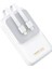 LED Dijital Göstergeli Magsafe Powerbank Recci RPB-W10 Polaris Seri Çift Kablolu 15W 10000MAH Beyaz 7