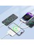 LED Dijital Göstergeli Magsafe Powerbank Recci RPB-W10 Polaris Seri Çift Kablolu 15W 10000MAH Beyaz 15