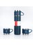 Üç Kapaklı Vacuum Flask Paslanmaz Çelik Termos 500 ml 1