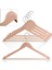 Ahşap Görünümlü Plastik Askısı (5 Adet) - Kaymaz Omuzlu, Şık ve Dayanıklı Giysi Askıları - Askılık, Dolap ve Için ( ) 1