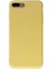 Iphone 7 Kılıf Nano Içi Kadife Silikon - Sarı 1
