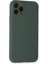 Iphone 11 Kılıf Nano Içi Kadife Silikon - Koyu Yeşil 3