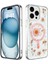 Newface Iphone 15 Kılıf Daisy Simli Kapak - Pembe 1