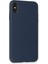 Iphone Xs Kılıf Nano Içi Kadife Silikon - Lacivert 3