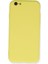 Iphone 6 Kılıf Nano Içi Kadife Silikon - Sarı 1