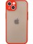 Iphone 13 Mini Kılıf Montreal Silikon Kapak - Kırmızı 1