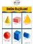 Geometrik Cisimler ve Şekiller Büyük Boy 1 Paket Matematik Ders Materyali 10 cm 6 Parça Prizma Küp 2
