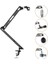 Ayarlanabilir Masa Tipi Mikrofon Standı (35X35 Cm) Yaylı Kol, Dayanıklı Metal Yapı 6