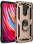 Redmi Note 8 Kılıf Sofya Yüzüklü Silikon Kapak - Gold 1