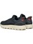 Erkek Lacivert U Spherıca Plus A - Nappa+Sued Bağcıklı Kalın Tabanlı Süet Sneaker U56MPA08522CF44K 5