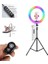 10 Inç LED Ring Light 26 cm Youtuber Makyaj Selfie Video Işığı 2.1m Tripodlu Telefon Tutucu 4