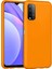 Xiaomi Redmi 9t Kılıf Nano Içi Kadife Silikon - Turuncu 1