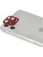 Iphone 11 Pro Max Pers Alüminyum Kamera Lens - Kırmızı 2