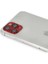 Iphone 11 Pro Max Pers Alüminyum Kamera Lens - Kırmızı 3