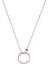 Taşsız Nazar Boncuklu O Harfi Rose Kaplama Gümüş Kolye 1