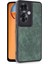 Newface Oppo Reno 11F Kılıf Aras Deri Kapak - Koyu Yeşil 2