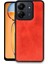 Newface Xiaomi Redmi 13C Kılıf Aras Deri Kapak - Kırmızı 1