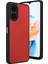 Oppo A38 Kılıf Aras Deri Kapak - Kırmızı 1