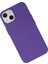 Iphone 14 Plus Kılıf Nano Içi Kadife Silikon - Mor 3