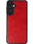 Samsung Galaxy A16 5g Kılıf Aras Deri Kapak - Kırmızı 2