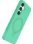 Samsung Galaxy S25 Regal Magsafe Standlı Kapak - Yeşil 3