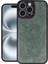 Iphone 16 Pro Kılıf Aras Deri Kapak - Koyu Yeşil 1