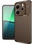 Xiaomi Redmi Note 14 4g Kılıf Auto Focus Karbon Kapak - Kahverengi 1