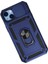 Iphone 14 Plus Kılıf Pars Lens Yüzüklü Silikon - Lacivert 3