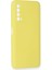 Huawei P Smart 2021 Kılıf Nano Içi Kadife Silikon - Sarı 2
